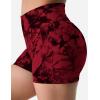 imageYEOREO Professional Women Workout Shorts 36quot Scrunch Shorts Seamless High Waisted Contour Gym Yoga Biker ShortsTie Dye Red