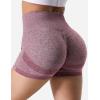 imageYEOREO Professional Women Workout Shorts 36quot Scrunch Shorts Seamless High Waisted Contour Gym Yoga Biker ShortsWine Red Rose
