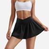 imageYEOREO Women Flowy Athletic Shorts 36quot Workout Tennis Skorts Golf Skirts with Pocket for Running GymBlack
