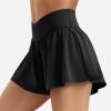 imageYEOREO Women Flowy Athletic Shorts 36quot Workout Tennis Skorts Golf Skirts with Pocket for Running GymBlack