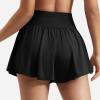 imageYEOREO Women Flowy Athletic Shorts 36quot Workout Tennis Skorts Golf Skirts with Pocket for Running GymBlack