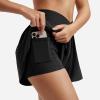 imageYEOREO Women Flowy Athletic Shorts 36quot Workout Tennis Skorts Golf Skirts with Pocket for Running GymBlack