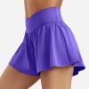 imageYEOREO Women Flowy Athletic Shorts 36quot Workout Tennis Skorts Golf Skirts with Pocket for Running GymBlue Violet