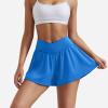 imageYEOREO Women Flowy Athletic Shorts 36quot Workout Tennis Skorts Golf Skirts with Pocket for Running GymBright Blue