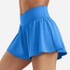 imageYEOREO Women Flowy Athletic Shorts 36quot Workout Tennis Skorts Golf Skirts with Pocket for Running GymBright Blue