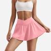 imageYEOREO Women Flowy Athletic Shorts 36quot Workout Tennis Skorts Golf Skirts with Pocket for Running GymLight Pink