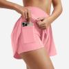 imageYEOREO Women Flowy Athletic Shorts 36quot Workout Tennis Skorts Golf Skirts with Pocket for Running GymLight Pink