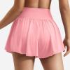imageYEOREO Women Flowy Athletic Shorts 36quot Workout Tennis Skorts Golf Skirts with Pocket for Running GymLight Pink