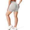 imageYEOREO Women High Waist Workout Yoga Gym Smile Contour Seamless Cycling ShortsBeige