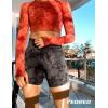 imageYEOREO Women High Waist Workout Yoga Gym Smile Contour Seamless Cycling ShortsBlack Camo