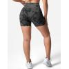 imageYEOREO Women High Waist Workout Yoga Gym Smile Contour Seamless Cycling ShortsBlack Camo