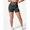 imageYEOREO Women High Waist Workout Yoga Gym Smile Contour Seamless Cycling ShortsBlack Camo