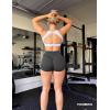 imageYEOREO Women High Waist Workout Yoga Gym Smile Contour Seamless Cycling ShortsCarbon Black Marl