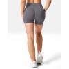 imageYEOREO Women High Waist Workout Yoga Gym Smile Contour Seamless Cycling ShortsDark Grey