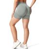 imageYEOREO Women High Waist Workout Yoga Gym Smile Contour Seamless Cycling ShortsGrey
