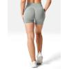 imageYEOREO Women High Waist Workout Yoga Gym Smile Contour Seamless Cycling ShortsGrey