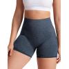 imageYEOREO Women High Waist Workout Yoga Gym Smile Contour Seamless Cycling ShortsNavy Marl
