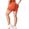imageYEOREO Women High Waist Workout Yoga Gym Smile Contour Seamless Cycling ShortsOrange Solid