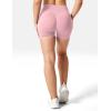 imageYEOREO Women High Waist Workout Yoga Gym Smile Contour Seamless Cycling ShortsPink