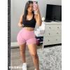 imageYEOREO Women High Waist Workout Yoga Gym Smile Contour Seamless Cycling ShortsPink
