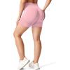imageYEOREO Women High Waist Workout Yoga Gym Smile Contour Seamless Cycling ShortsPink