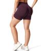 imageYEOREO Women High Waist Workout Yoga Gym Smile Contour Seamless Cycling ShortsPlum