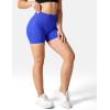 imageYEOREO Women High Waist Workout Yoga Gym Smile Contour Seamless Cycling ShortsRoyal Blue Solid