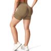 imageYEOREO Women High Waist Workout Yoga Gym Smile Contour Seamless Cycling ShortsScrunch Caramel Solid