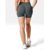 imageYEOREO Women High Waist Workout Yoga Gym Smile Contour Seamless Cycling ShortsStormy Grey