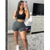 imageYEOREO Women High Waist Workout Yoga Gym Smile Contour Seamless Cycling ShortsStormy Grey