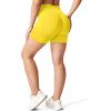 imageYEOREO Women High Waist Workout Yoga Gym Smile Contour Seamless Cycling ShortsYellow