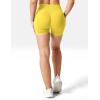 imageYEOREO Women High Waist Workout Yoga Gym Smile Contour Seamless Cycling ShortsYellow