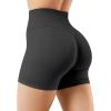 imageYEOREO Workout Shorts for Women Scrunch Butt Lifting 45quot Seamless Impact High Waist Gym Fitness Running ShortsBlack