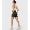 imageYEOREO Workout Shorts for Women Scrunch Butt Lifting 45quot Seamless Impact High Waist Gym Fitness Running ShortsBlack
