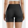 imageYEOREO Workout Shorts for Women Scrunch Butt Lifting 45quot Seamless Impact High Waist Gym Fitness Running ShortsBlack
