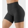 imageYEOREO Workout Shorts for Women Scrunch Butt Lifting 45quot Seamless Impact High Waist Gym Fitness Running ShortsBlack