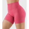 imageYEOREO Workout Shorts for Women Scrunch Butt Lifting 45quot Seamless Impact High Waist Gym Fitness Running ShortsCandy Pink