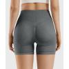 imageYEOREO Workout Shorts for Women Scrunch Butt Lifting 45quot Seamless Impact High Waist Gym Fitness Running ShortsHeather Gray