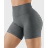 imageYEOREO Workout Shorts for Women Scrunch Butt Lifting 45quot Seamless Impact High Waist Gym Fitness Running ShortsHeather Gray