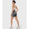 imageYEOREO Workout Shorts for Women Scrunch Butt Lifting 45quot Seamless Impact High Waist Gym Fitness Running ShortsHeather Gray