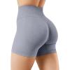 imageYEOREO Workout Shorts for Women Scrunch Butt Lifting 45quot Seamless Impact High Waist Gym Fitness Running ShortsLavender Gray