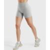 imageYEOREO Workout Shorts for Women Scrunch Butt Lifting 45quot Seamless Impact High Waist Gym Fitness Running ShortsLight Gray