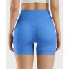 imageYEOREO Workout Shorts for Women Scrunch Butt Lifting 45quot Seamless Impact High Waist Gym Fitness Running ShortsOcean Blue