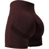 imageYEOREO Women High Waist Workout Yoga Gym Smile Contour Seamless Cycling ShortsBerry Marl