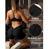 imageYEOREO Daze Workout Shorts Womens Scrunch Butt Gym Shorts for Women V Back Booty Butt Lifting Biker Compression ShortsBlack