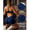 imageYEOREO Daze Workout Shorts Womens Scrunch Butt Gym Shorts for Women V Back Booty Butt Lifting Biker Compression ShortsDeep Blue