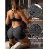 imageYEOREO Daze Workout Shorts Womens Scrunch Butt Gym Shorts for Women V Back Booty Butt Lifting Biker Compression ShortsGrey