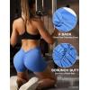 imageYEOREO Daze Workout Shorts Womens Scrunch Butt Gym Shorts for Women V Back Booty Butt Lifting Biker Compression ShortsLight Blue