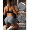 imageYEOREO Daze Workout Shorts Womens Scrunch Butt Gym Shorts for Women V Back Booty Butt Lifting Biker Compression ShortsLight Gray