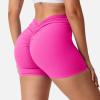 imageYEOREO Daze Workout Shorts Womens Scrunch Butt Gym Shorts for Women V Back Booty Butt Lifting Biker Compression ShortsPink